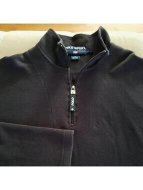 Vintage Polo Sport Large Mens “P” Ralph Lauren 1/4 Zip Pullover Sweater